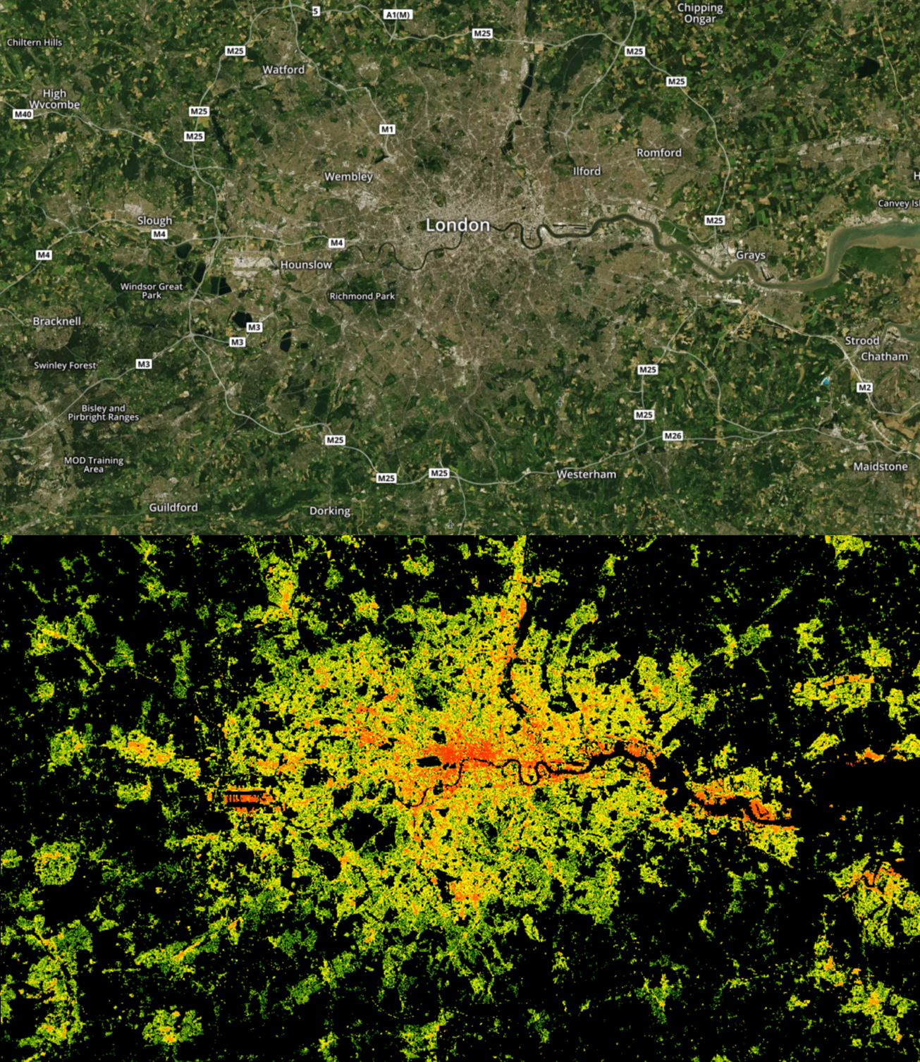 London Built-Up Density, 2012